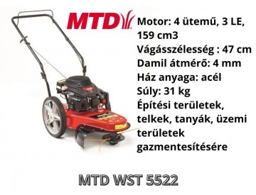 MTD WST 5522 magasgazvágó bérlés Kecskemét Kecskemét Bács-Kiskun megye Jász-Nagykun-Szolnok megye Pest megye